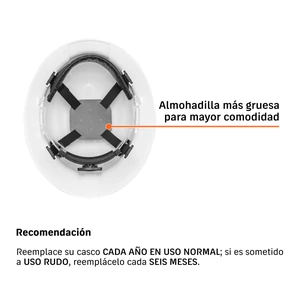 Casco de seguridad ala ancha, blanco, Truper
