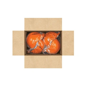 Truper Casco de seguridad ventilado, ajuste de matraca, naranja