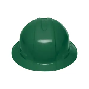 Casco de seguridad ala ancha, verde, Truper