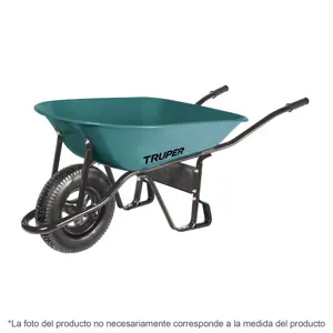 10079 / CAT-15FF Carretilla 5 ft3 Imponchable, bastidor tubular, Truper