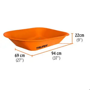 11740 / CAT-45ND Carretilla 4.5 ft3 Neumática, bastidor tubular, Truper