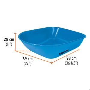 11752 / CAT-50ND Carretilla 5.5 ft3 Neumática, bastidor tubular, Truper