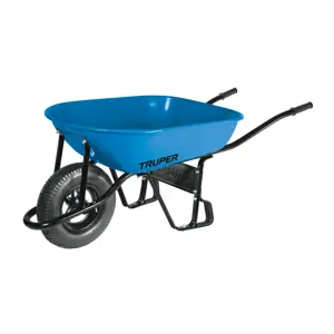 11752 / CAT-50ND Carretilla 5.5 ft3 Neumática, bastidor tubular, Truper