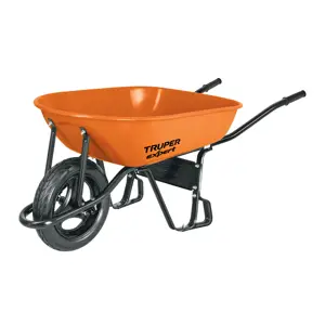 100416 / CAT-50X Carretilla 5.5ft3 Imponchable bastidor tubular,Truper Expert