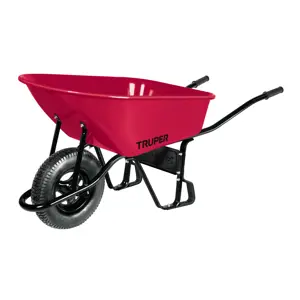 11776 / CAT-60ND Carretilla 6 ft3 Neumática, bastidor tubular, Truper
