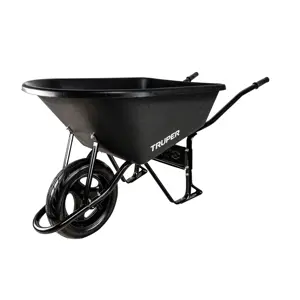 100178 / CAT-60PL-FF Carretilla concha plástica 6 ft Imponchable b/tubular,Truper