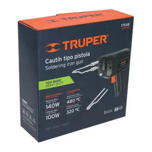 Cautín 140 W tipo pistola con 2 temperaturas, Truper