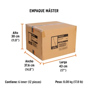 Cautín 150 W tipo lápiz punta angulada para uso rudo, Truper