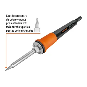 Cautín 25 W profesional tipo lápiz para electrónica, Truper