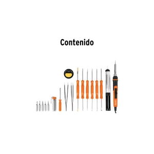 Truper Kit soldadura electrónica con cautín de 25 W, temp regulable