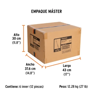 Cautín 300 W tipo lápiz punta angulada para uso rudo, Truper
