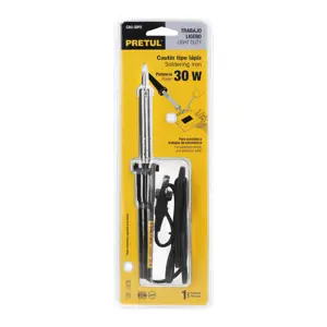 Cautín 30 W tipo lápiz para trabajo ligero, Pretul