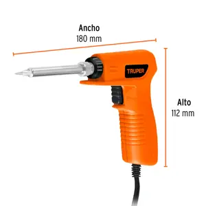 Truper Cautín 40 W profesional tipo pistola para electrónica