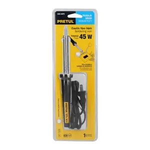 Cautín 45 W tipo lápiz para trabajo medio, Pretul