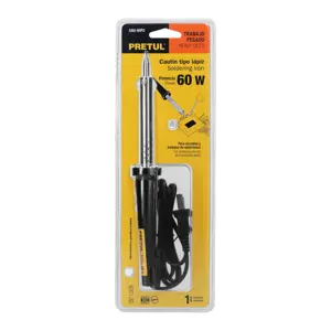 Cautín 60 W tipo lápiz para trabajo pesado, Pretul