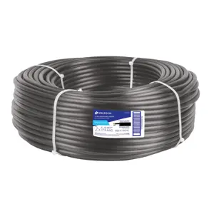 Volteck Metro de cable uso extra rudo 2 x 14 AWG en rollo de 100 m