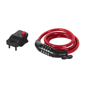 43925 / CB-10C Candado de cable con combinación, 10 mm X 1.20 m, Hermex