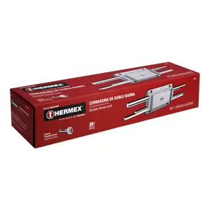 43501 / CB-32 Cerradura doble barra, doble cerrojo, Hermex