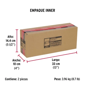 Cerradura doble barra, doble cerrojo, Hermex