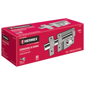 Cerradura de barra libre con 2 llaves estándar, Hermex
