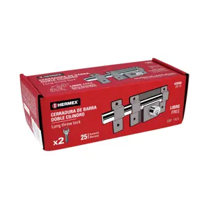 43500 / CB-35 Cerradura de barra libre con 2 llaves estándar, Hermex