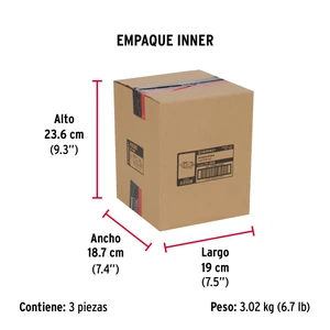 Cerradura de barra fija, izquierda, blíster, Hermex