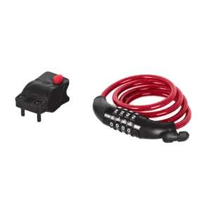 43924 / CB-8C Candado de cable con combinación, 8 mm X 1.0 m, Hermex