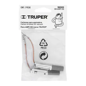 Bolsa con 2 carbones de repuesto para ASPI-03, TRUPER