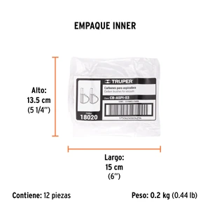 Bolsa con 2 carbones de repuesto para ASPI-03, TRUPER