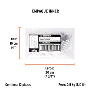 Bolsa con 2 carbones de repuesto para ASPI-16, TRUPER