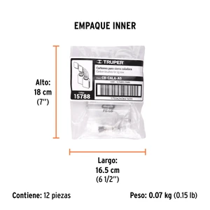 Bolsa con 2 carbones de repuesto para CALA-A5, TRUPER
