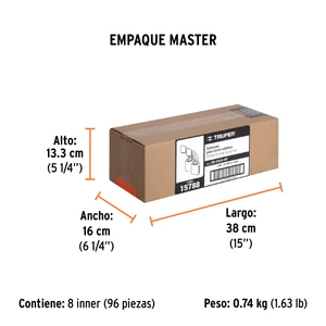 Bolsa con 2 carbones de repuesto para CALA-A5, TRUPER