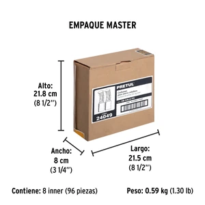 Bolsa con 2 carbones de repuesto para CALA-P3, PRETUL