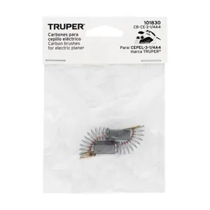 Bolsa con 2 carbones de repuesto para CEPEL-3-1/4A4, TRUPER