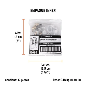 Bolsa con 2 carbones de repuesto para CEPEL-4-1/2NX, TRUPER