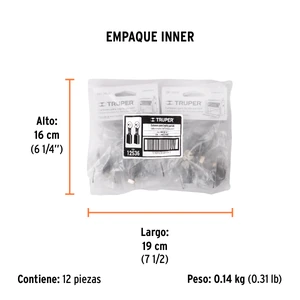 Bolsa con 2 carbones de repuesto para CEP-12, TRUPER