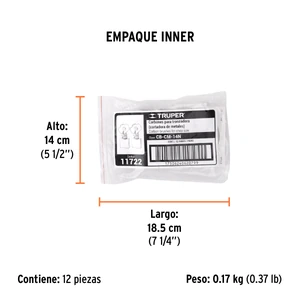 Bolsa con 2 carbones de repuesto para CM-14N, TRUPER