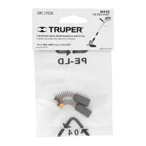Bolsa con 2 carbones de repuesto para DES-440T, TRUPER