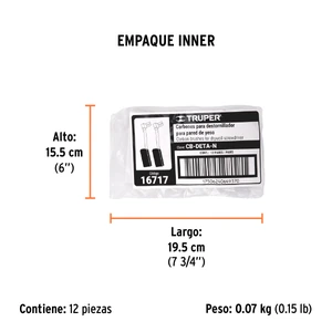 Bolsa con 2 carbones de repuesto para DETA-N, TRUPER