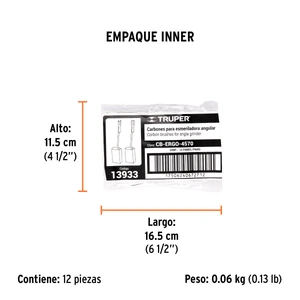 Bolsa con 2 carbones de repuesto para ERGO-4570, TRUPER