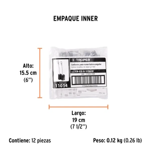 Bolsa con 2 carbones de repuesto para ESMA-4-1/2A10, TRUPER
