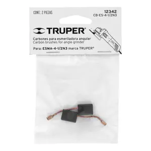 Bolsa con 2 carbones de repuesto para ESMA-4-1/2N3, TRUPER