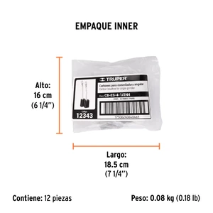 Bolsa con 2 carbones de repuesto para ESMA-4-1/2N4, TRUPER