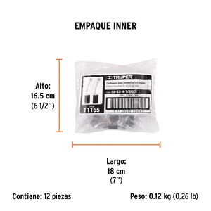 Bolsa con 2 carbones de repuesto para ESMA-4-1/2NX3, TRUPER