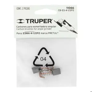 Bolsa con 2 carbones de repuesto para ESMA-4-1/2P2, TRUPER