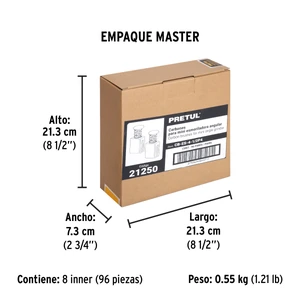 Bolsa con 2 carbones de repuesto para ESMA-4-1/2P4, PRETUL