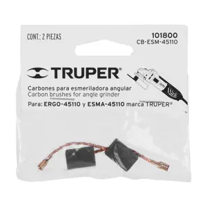 Bolsa con 2 carbones de repuesto para ESM-45110, TRUPER