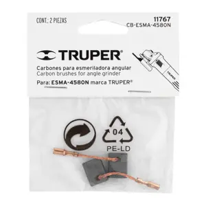 Bolsa con 2 carbones de repuesto para ESMA-4580N, TRUPER
