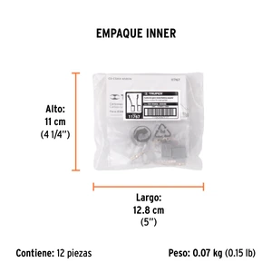 Bolsa con 2 carbones de repuesto para ESMA-4580N, TRUPER
