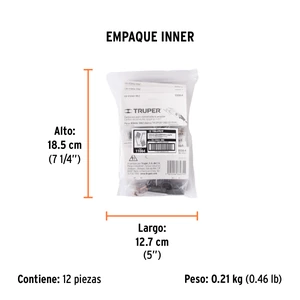 Bolsa con 2 carbones de repuesto para ESMA-9N2, TRUPER
